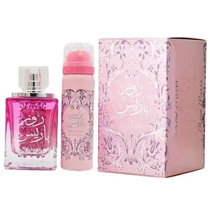 Ard Al Zaafaran Rose Paris 2 Piece Bundle Set for Unisex (3.4 Ounce Eau De Parfum Spray + 1.6 Ounce Deodorant Spray)