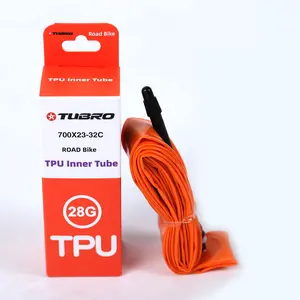 TUBRO TPU Inner Tube 700x23/32c, FV Presta Valve 65/85mm, Lightweight 28g, Road Bike