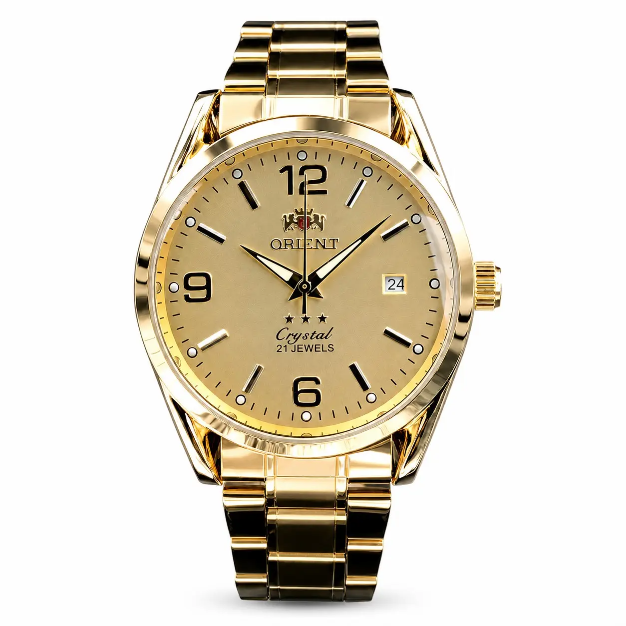 Classic Round Men's Mechanical Watch with Skeleton Analog Display - A Timeless Fashion Accessory for Male Wear, Analog-Digital, Waterproof Shock, Alloy, Calendar, Durable, Shock Resistant, Titanium, Modern