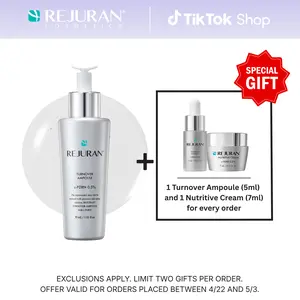 REJURAN Turnover Ampoule, c-PDRN - Anti-Aging Face Serum for Firmness, Radiance, Youthful Skin, Korean Skin Care (1.01 fl oz)