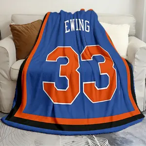 Soft Blanket Patrick Ewing Knicks All-season blanket Suitable for living room bedroom bed sofa picnic blanket