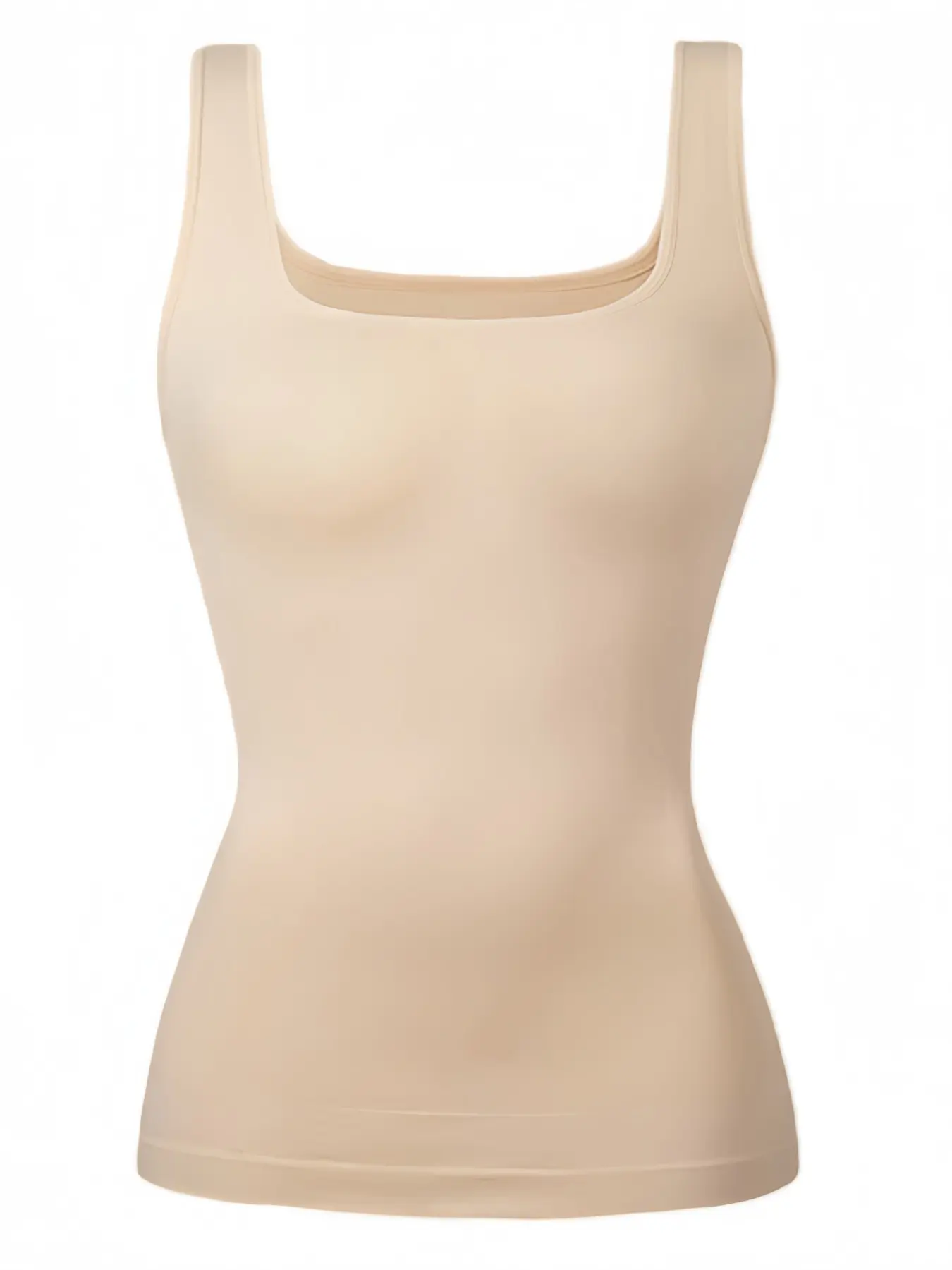 Women's Tummy Control Shapewear Tank Tops Seamless Square Neck Compression Tops Slimming Body Shaper Camisole