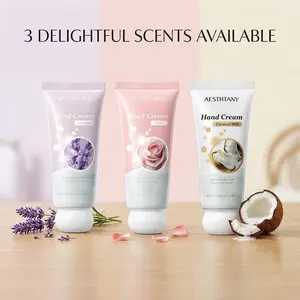 Three Options Moisturizing Hand Cream with Shea Butter, Mini Pocket Hand Cream (rose, Lavender, Coconut Milk), 30ML, for Dry Hands