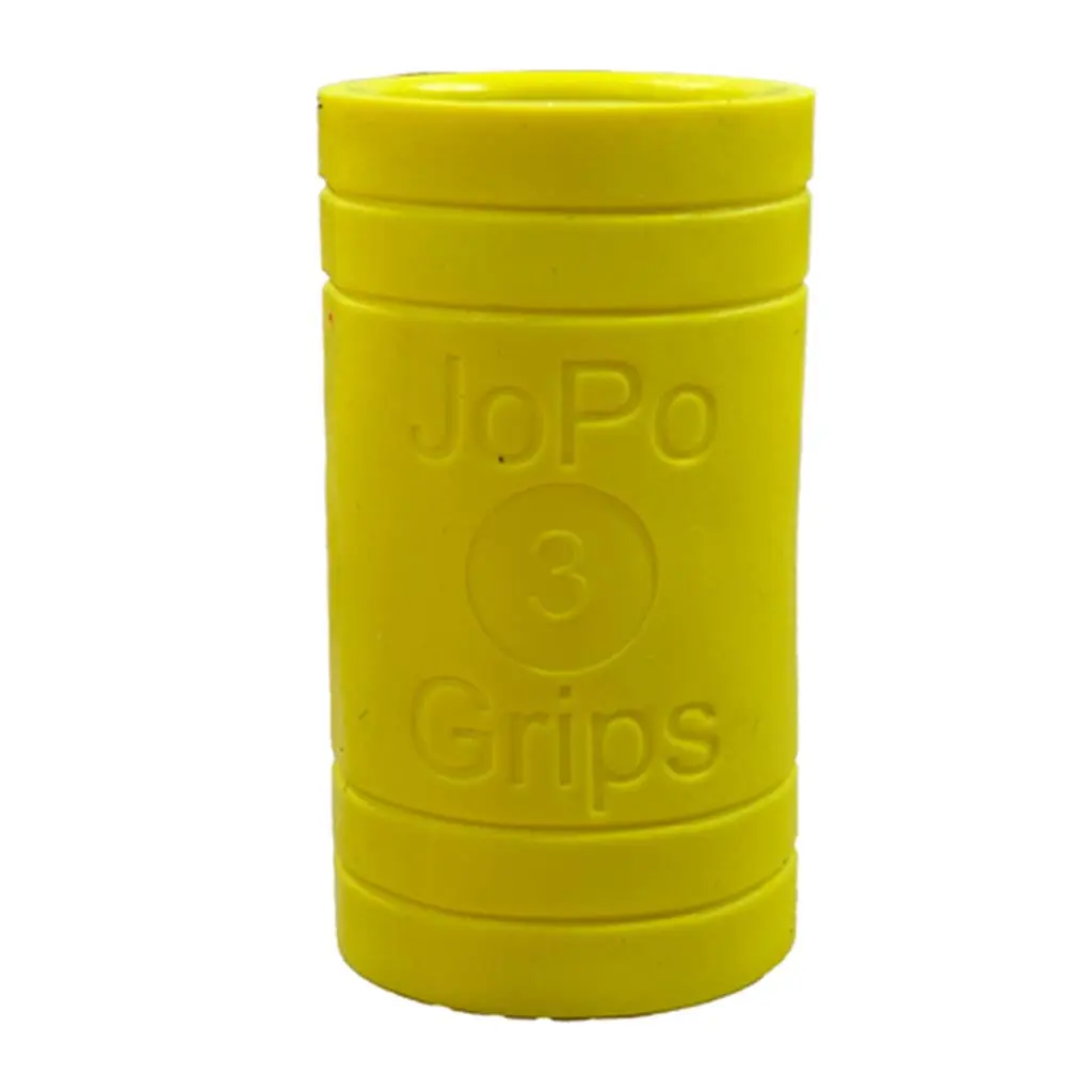 JOPO Classic Grips Power Bowling Finger Inserts, 31/32" Reversible Flat-Oval Dual Surfaces Functional Interchangeable Grips for Enhanced Control, Yellow, 2-Pack