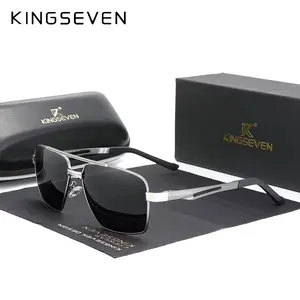 KINGSEVEN 2022 Brand Men's Aluminum Sunglasses Driving Eyewear For Men/Women Oculos De Sol UV Blocking HD Polarized Sun Glasses