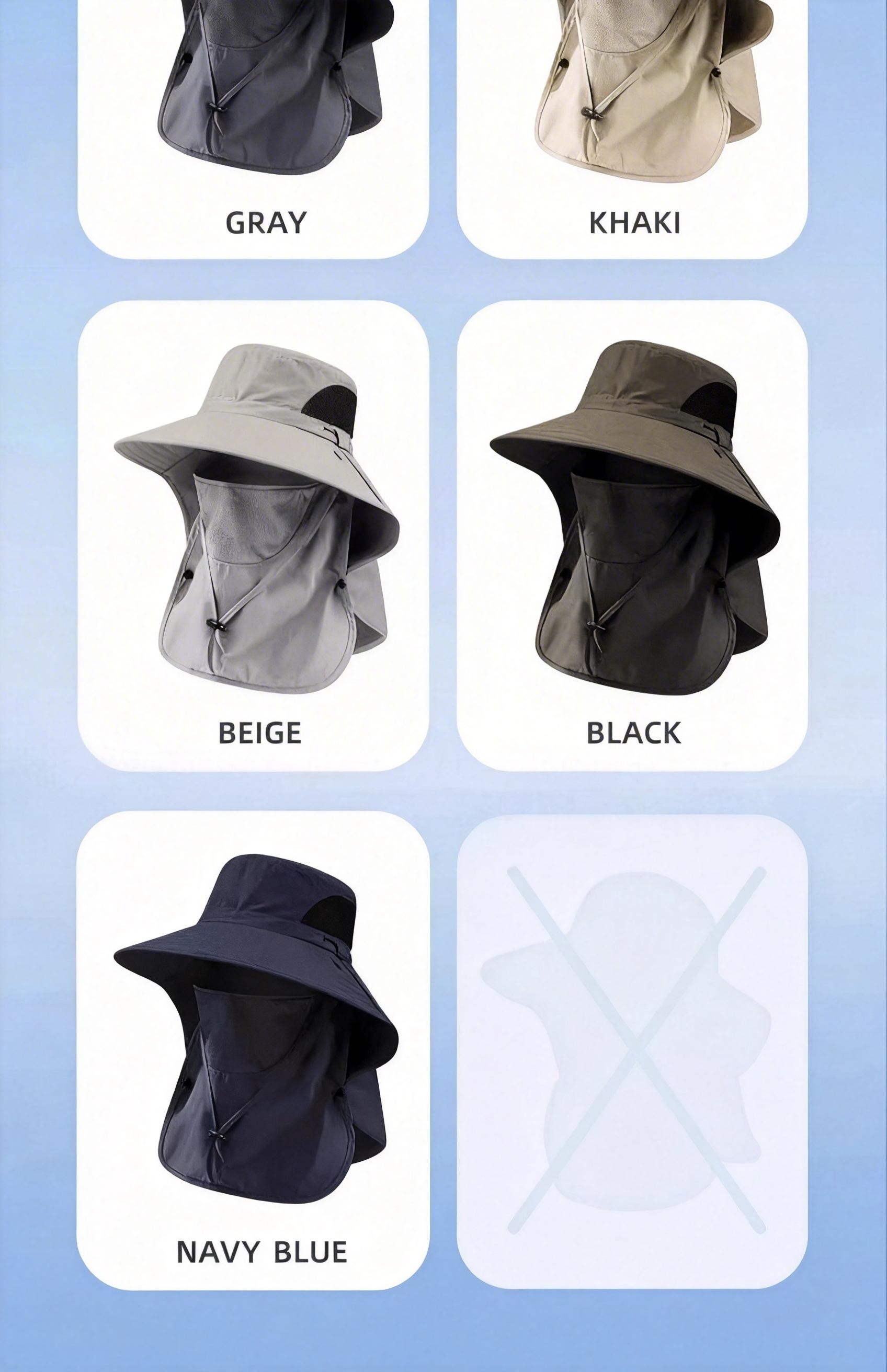 Quick-Dry Men’s Waterproof Fishing Hat – UV Protection Wide Brim Bucket Hat with Detachable Neck Protection and Face Cover for All Your Outdoor Activities this Summer Quick-Dry Men’s Waterproof Fishing Hat – UV Protection Wide Brim Bucket Hat with Detachable Neck Protection and Face Cover for All Your Outdoor Activities this Summer