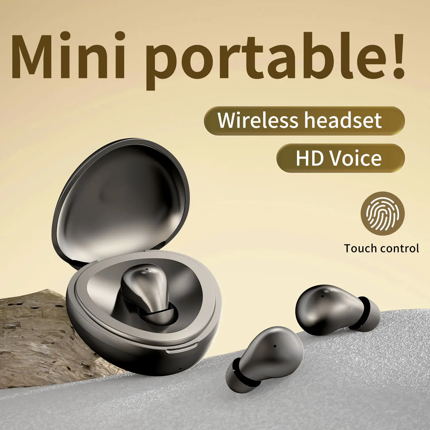 MSHUKCOE Bluetooth Mini Single Earbud Wireless Invisible Pro Headset 4Hrs Playtime Noise Smallest in-Ear Noise Cell Phone with Hands-Free Earpiece for iPhone Samsung Android Car Mic Earphones summerwins