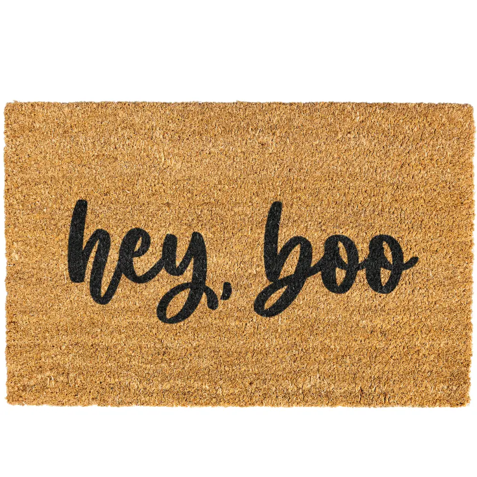 Hey Boo doormat, Welcome Mat, Funny Door mat, Fall Doormat, Fall Decor, Halloween Decorations