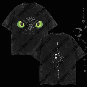 Toothless couple Reto Vintage Menswear Gift for movie fans Top Apparel Classic Oversized Seamless Simple Straight Man Clothes Cotton designer shirts, graphic tees, men gifts, ,Graphic Streetwear T-shirt UAN