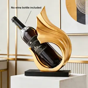 Elegant Art Wine Rack, Practical Desktop Decoration, Tabletop Display, TV Cabinet Decor, Housewarming Gift, Home Accessories