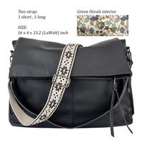 Large Size Black Green Flower Lining