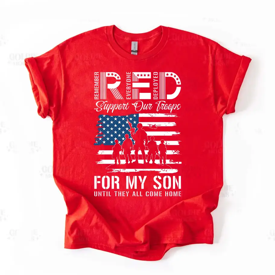 RED Remember Everyone Deployed Shirt, Military Support Tee, RED Friday Patriotic Shirt, Army Mom Gift, Support Our Troops T-Shirt, USA Pride