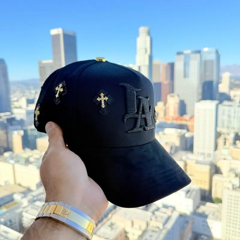 RHINESTONES HAT L.A. CROSS SNAPBACK