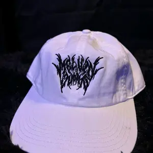 Death Metal Logo Hat (White)