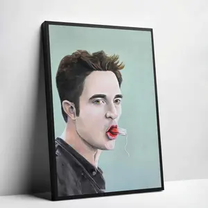 Edward Cullen Funny Bathroom Poster, Twilight Meme Movie Wall Decor Poster, Trendy Bathroom Art Printable