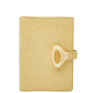 Pre-owned Louis Vuitton Calfskin Small Leather Goods Agenda PM Epi Leather Notebook Cover
