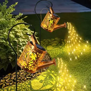 New Outdoor Home Lighting Teapot Lamp, Solar Powered Ip65 Waterproof Garden Light, Night Illumination, Ideal for Courtyard, Camping, Valentine's Day Gift
