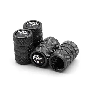 New Car Valve Cap Decorative Dustproof Tire Valve Stem Cover, Compatible with Toyota Rav4, Corolla, Camry, Prado, Supra, C-Hr, Hilux, Tacoma