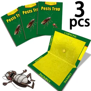 Large Pest Control Traps, Cockroach Killer, Strong Adhesive Mouse Boards, Indoor Outdoor Kitchen Garden Use, Safe Non-Toxic, No Power Needed, No Bait Included