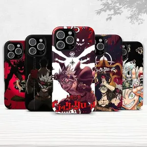 Magic Black Clover Anime Shell Phone Case Compatible with iPhone 17, 16, 15, 14, 13, 12, 11, X & Galaxy