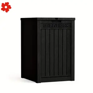 New Storage Box 48 Gallon Lockable Waterproof Delivery Box Rust.safe