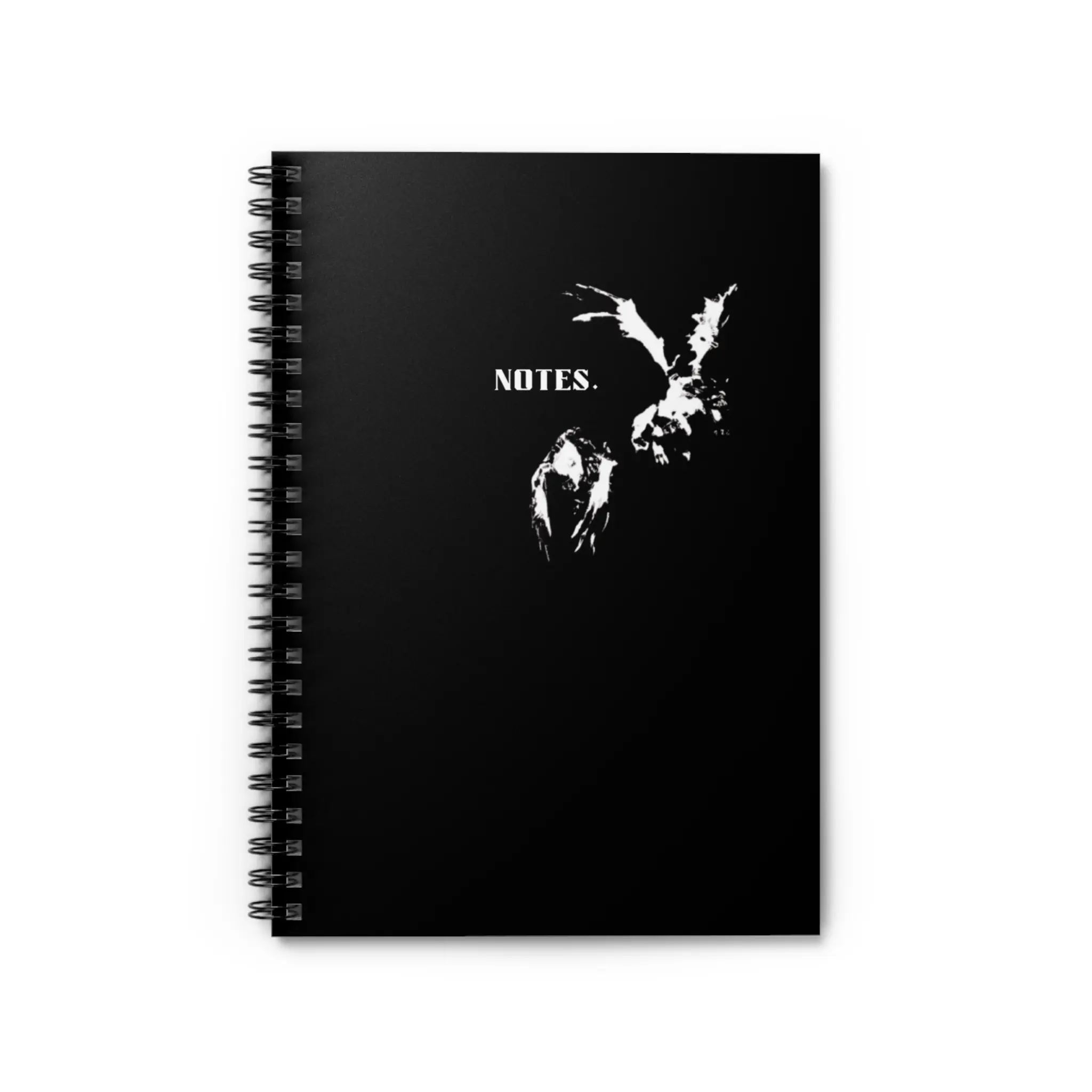 Black Bat Spiral Notebook - Ruled Line