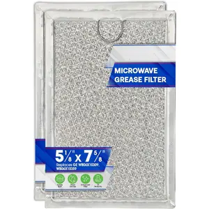 2 Pack 7.64” x 5.12” Microwave Filter Replacement for GE WB06X10309 WB06X10359 Fits LG Kenmore Filters Kitchen Oven Air