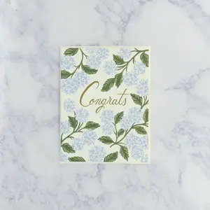 Hydrangea Congratulations Card