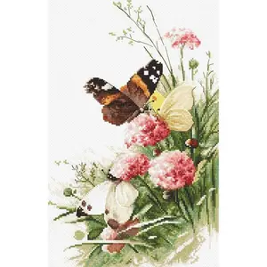 Counted Cross Stitch Kit Butterflies in the field Leti938