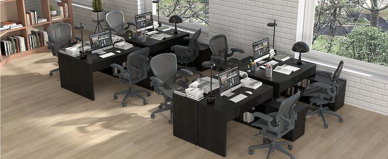 Giratree Modern Computer PC Desk Table with Storage, Corner L Shaped Desk with Drawers, Home Office Desk for Bedroom and Small Space, for Writing, Executive, Study, Work, Vanity