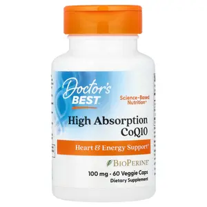 Doctor's Best High Absorption CoQ10 , 100 mg, 60 Veggie Caps