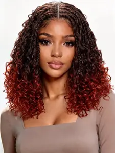 Mother’s Day Gift  Full Lace Goddess Locs Wig – 150% Density, No Glue, Beginner Friendly, Natural Curly Braided Look