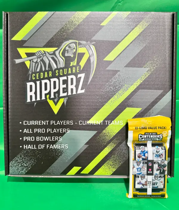 2023 Panini Contenders NFL Sports Cards + PYD Cedar Square Ripperz Jersey