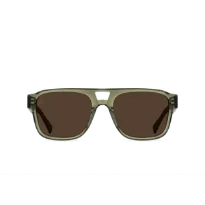 RAEN Rifka-Cambria Unisex Sunglasses Vibrant Brown Polarized Lenses Modern Navigator Silhouette Oversize Fit Style Performance