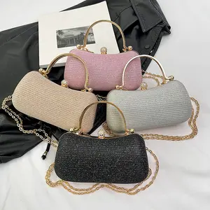 Women Evening Clutch Bags Metal Frame Evening Bag Night Purse Handbag Wedding  Party Cocktail Bridal Clutches