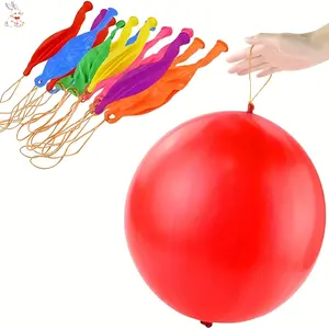 Set of 50 Colorful Punching Balloons, Each 18 Inches in Size, Ideal for Heavy-Duty Farm-Themed Events, Including Parties, Bachelor Celebrations, Birthdays, Weddings, Everyday Games, Carnival Festivities, Graduation Events