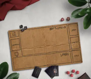 Homeless Man's TCG Playmat, Funny Play Mat With Optional Zones – Office Accessories, Gaming Room Essential, Desk Decorations, Work Supllies, Gift for Her/Him