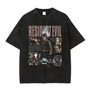 Resident Evil 4 Graphic Tee, resident evil shirt, Retro Survival Horror Game Tee, Leon S. Kennedy Shirt, Vintage Style Gamer Apparel, Mens Womenswear Top