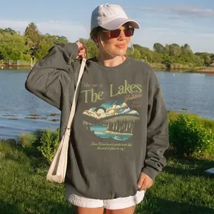 [Sale off up to 50%] The Lakes Sweatshirt - Swift Crewneck - Vintage Retro Folklore - Era Music Lyrics - Gift for Fan