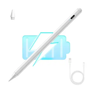 Stylus Pen for iPad Pencil Compatible with iPad 6/7/8/9/10 Pro 11/12.9/13/M4 Air 3/4/5/6/M2 Mini 5/6/7th 2018-2024 Faster Charge Tilt Sensitivity Palm Rejection Active Touch Screen 1 Lithium Ion Battery