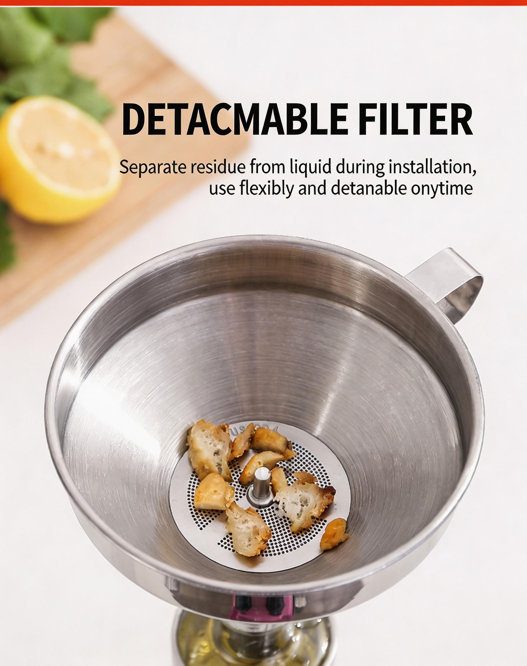 Viral Kitchen Hack 3Piece 304 Stainless Steel Funnel Set Ultimate 2026 Home Organization Must-Have  Includes Filter Screen & Cleaning Brush  Perfect for Essential Oils Spices & Liquid Filling – Durable & Professional Grade