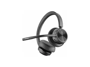 Poly Bluetooth Office Headset - Microsoft Teams Certification - Siri, Google Assistant - Stereo - USB Type C - Wired/Wireless - Bluetooth - 164 ft - 20 Hz - 20 kHz - Over-the-head - Binaural - Ear-cup