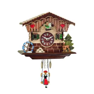 Alexander Taron  Engstler Cuckoo Clocks - Small House with a Natural Wood Finish