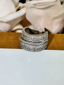 Adjustable Open - band Ring silver new style