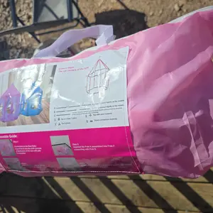 Play Castle Tent Girl Indoor Game Tent Playhouse with Light, Best Gift