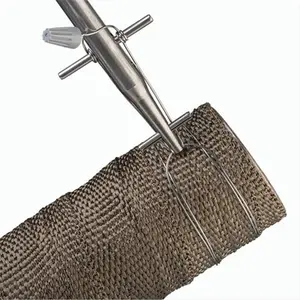 212 MAIN Techflex VWN2.00BA50 2 in. Nominal Volcano Wrap - 50 ft., Flexible Basalt Fiber, Braided Construction, Easy Installation, Elevated Temperature & Harsh Environment Resistance