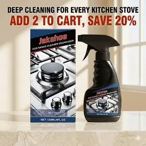 Jakehoe Gas Stove Cleaner, Gas Stove Multi-Functional Oil Cleaning Agent Stove Bright And Clean As New