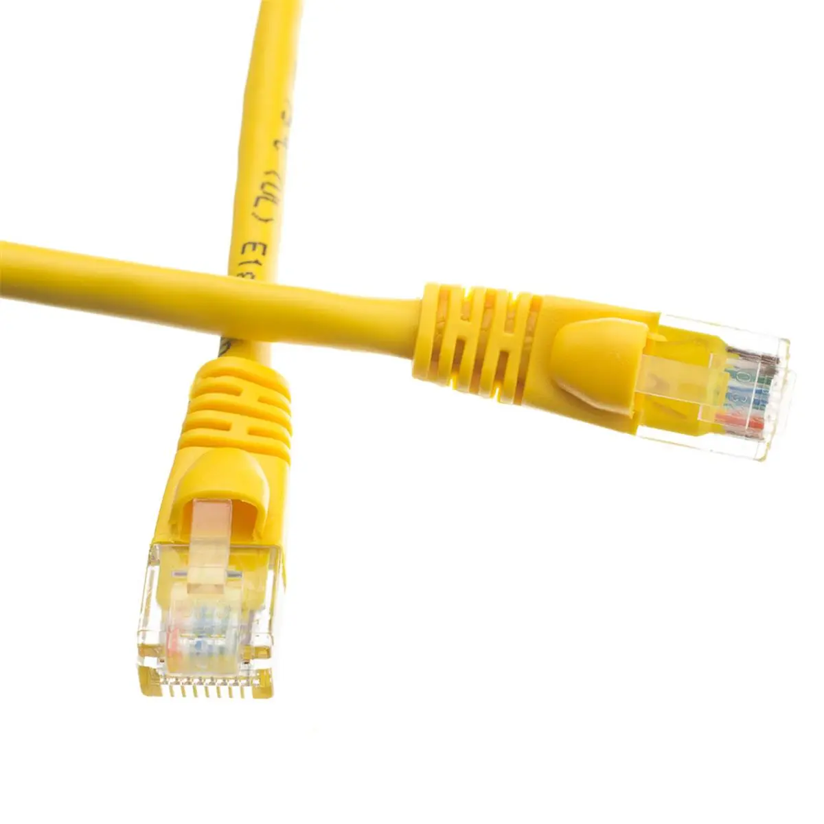 Cable Wholesale  Cat5e Yellow Ethernet Patch Cable, Snagless & Molded Boot - 3 ft.