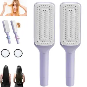 Rotating retractable comb, innovative design, can easily clean broken hair residue, suitable for people/pets/blankets Grooming Accessories Grooming Tools