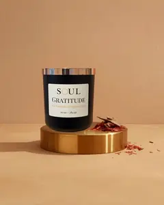 Handmade Aromatherapy Candle - Non-Toxic Wax, Long-Lasting Scented Fragrance, Cherry Decor Light with QR Code Meditation Guide